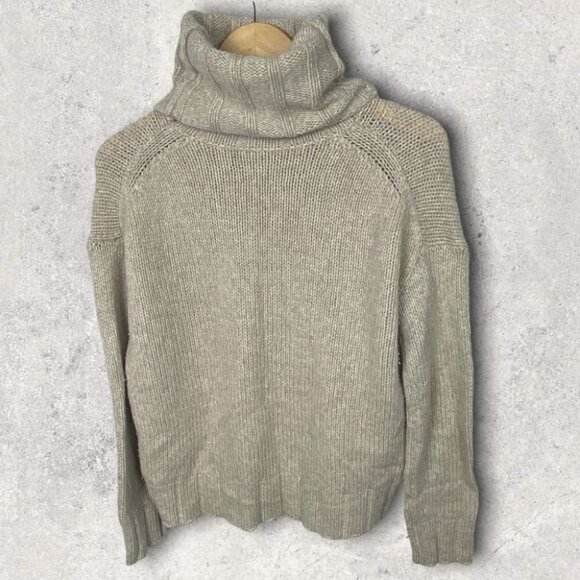 Nili Lotan Yak Wool Turtleneck Sweater Beige Cream Size XS Zoe Knit Pullover Tan - Picture 6 of 9